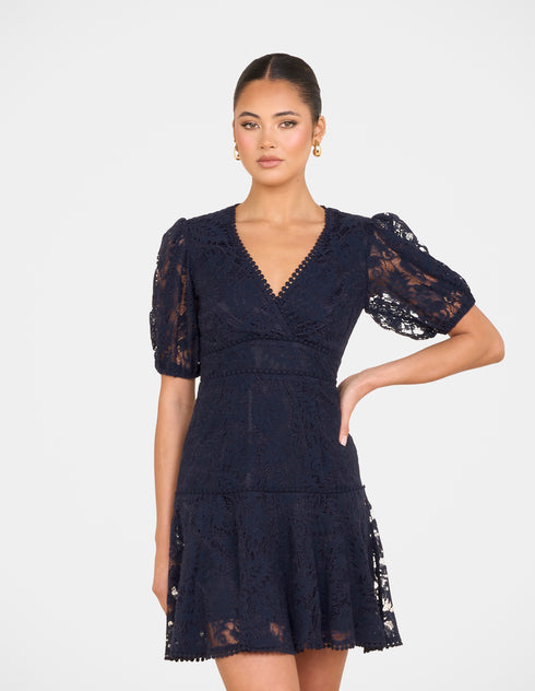 Ellaria Puff Sleeve Mini Dress